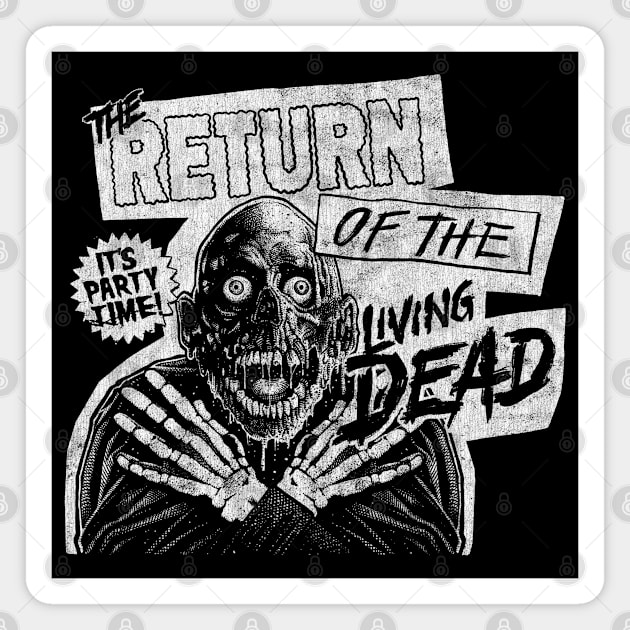 Return Of The Living Dead, DISTRESSED, Tarman, Zombies Magnet by PeligroGraphics